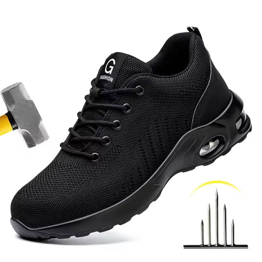 New Styles Men Safety Boots With Steel Toe Cap Anti-smash Work Sneakers Safety Shoes Men IndestructibleWork Boots Tactical Boots